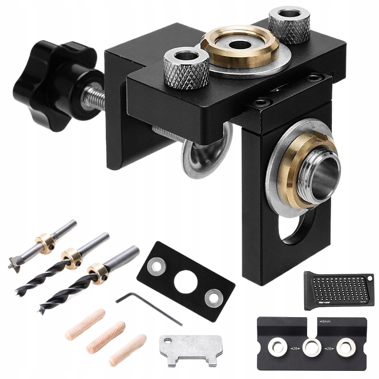 Vrtací Šablona 8/10/15 MM S Nastavitelným Vodítkem A Klipem