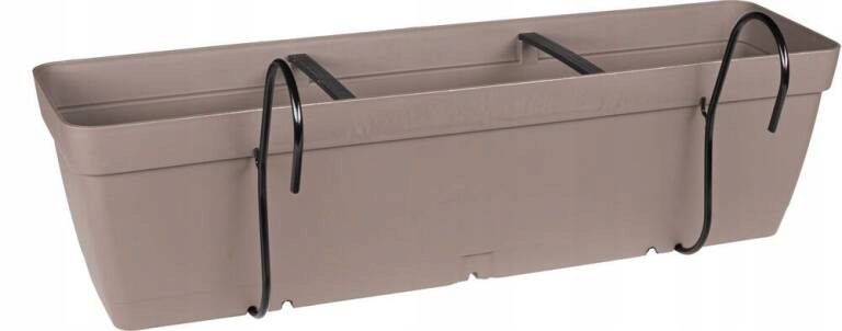 

Donica balkonowa z uchwytem 60cm taupe