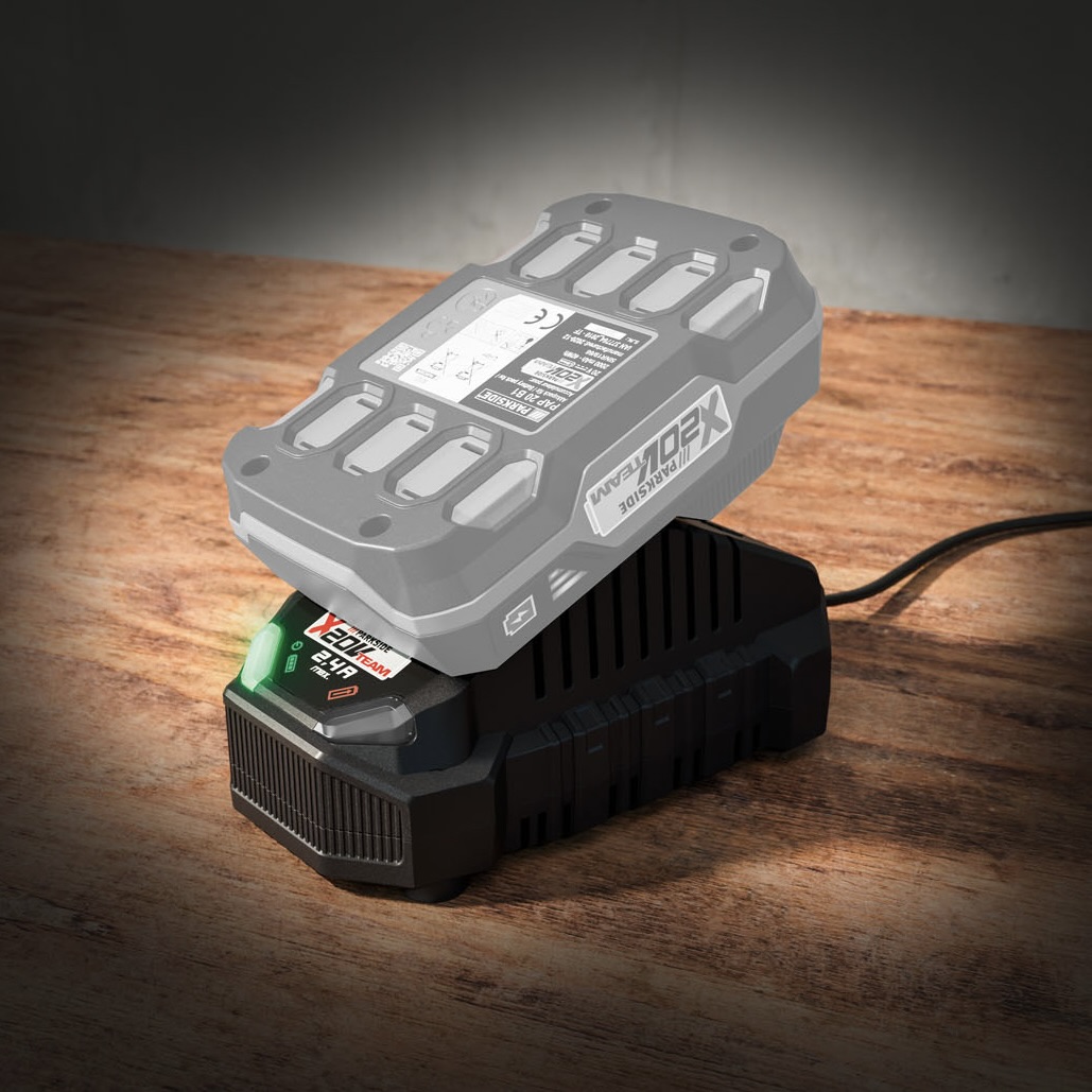 PARKSIDE ŁADOWARKA DO AKUMULATORÓW 20 V 2,4 A PLG 20 C1 Marka Parkside