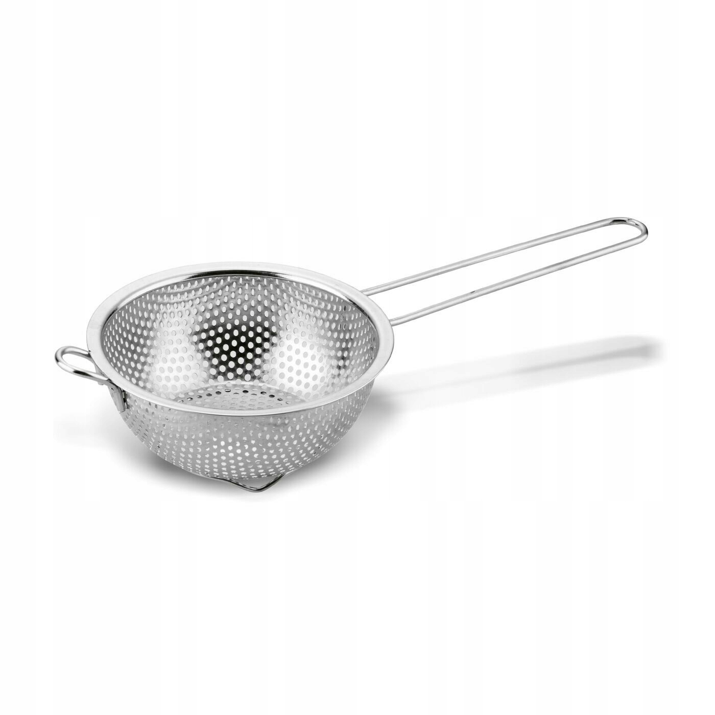 DRUSZLAK SITKO CEDZAK Z RACZKĄ KUCHENNY STALOWY 14 CM