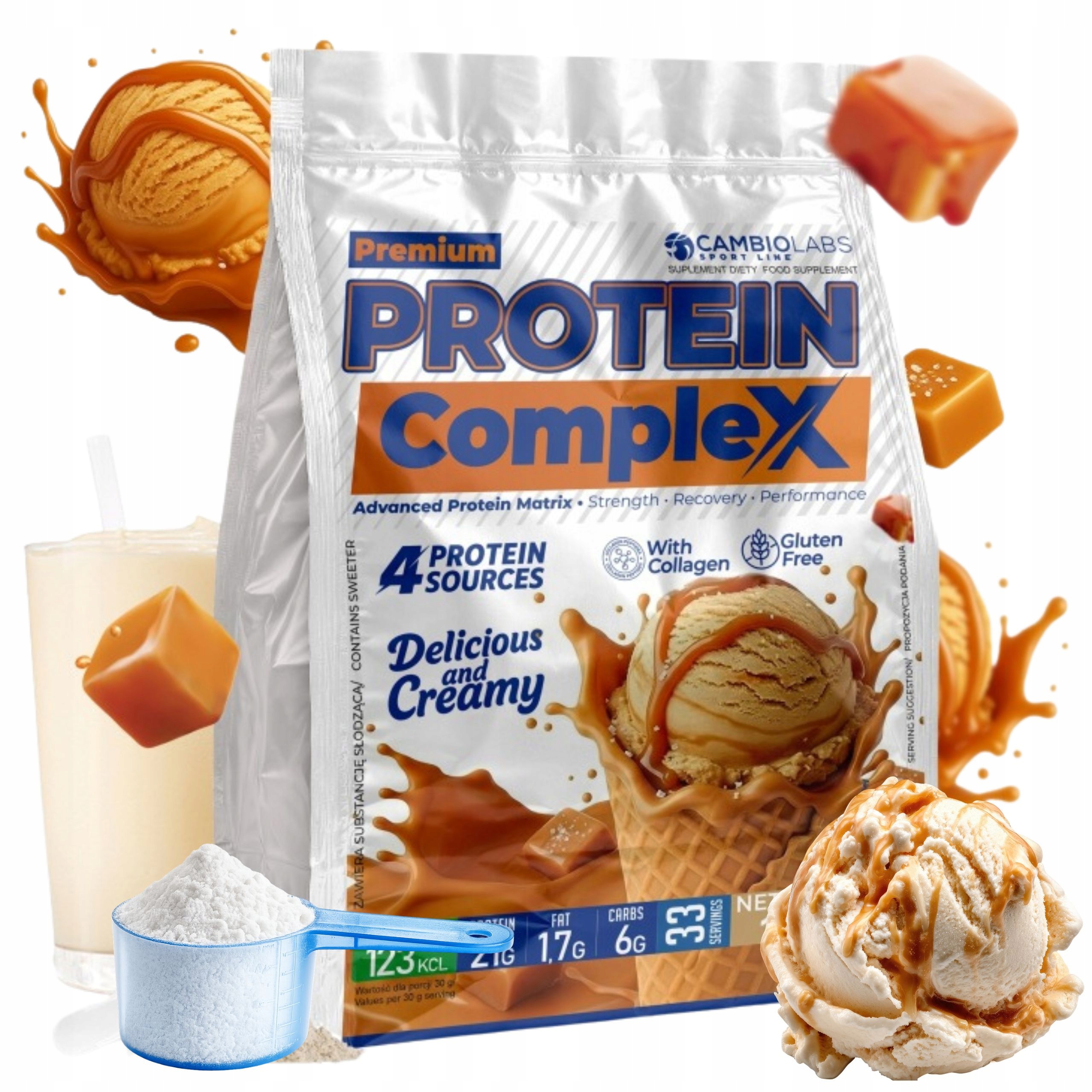 Syrovátkový Protein s kolagenem Wpc Kolagen Albumin Protein Complex 1 kg