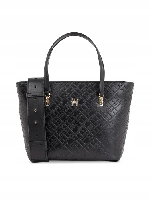 Tommy Hilfiger kabelka z eko kůže, černá