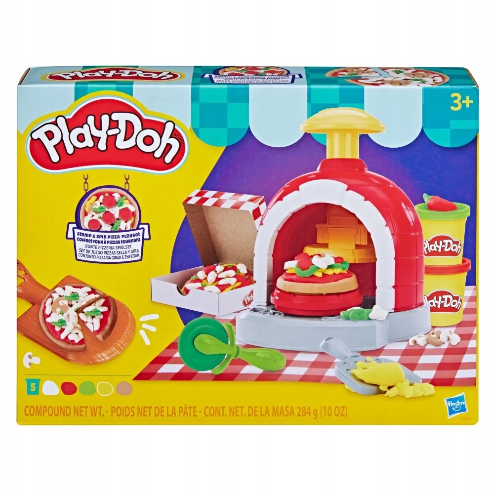 Play-doh Ciastolina Pizzeria z piecem do pizzy 5 puszek i akcesoria G2921