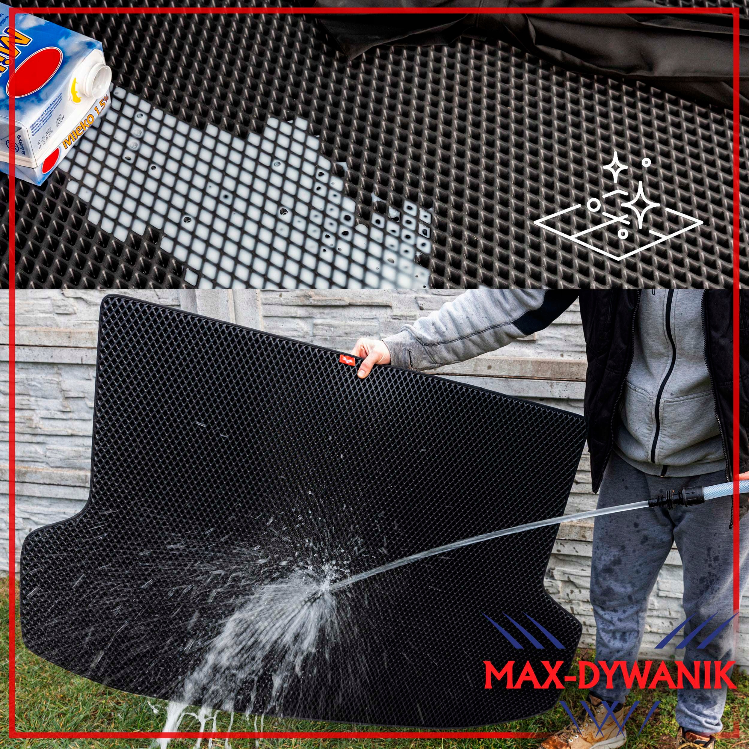 Mercedes GLE C167 Coupe 2019- Mata bagażnika EVA Kolor czarny