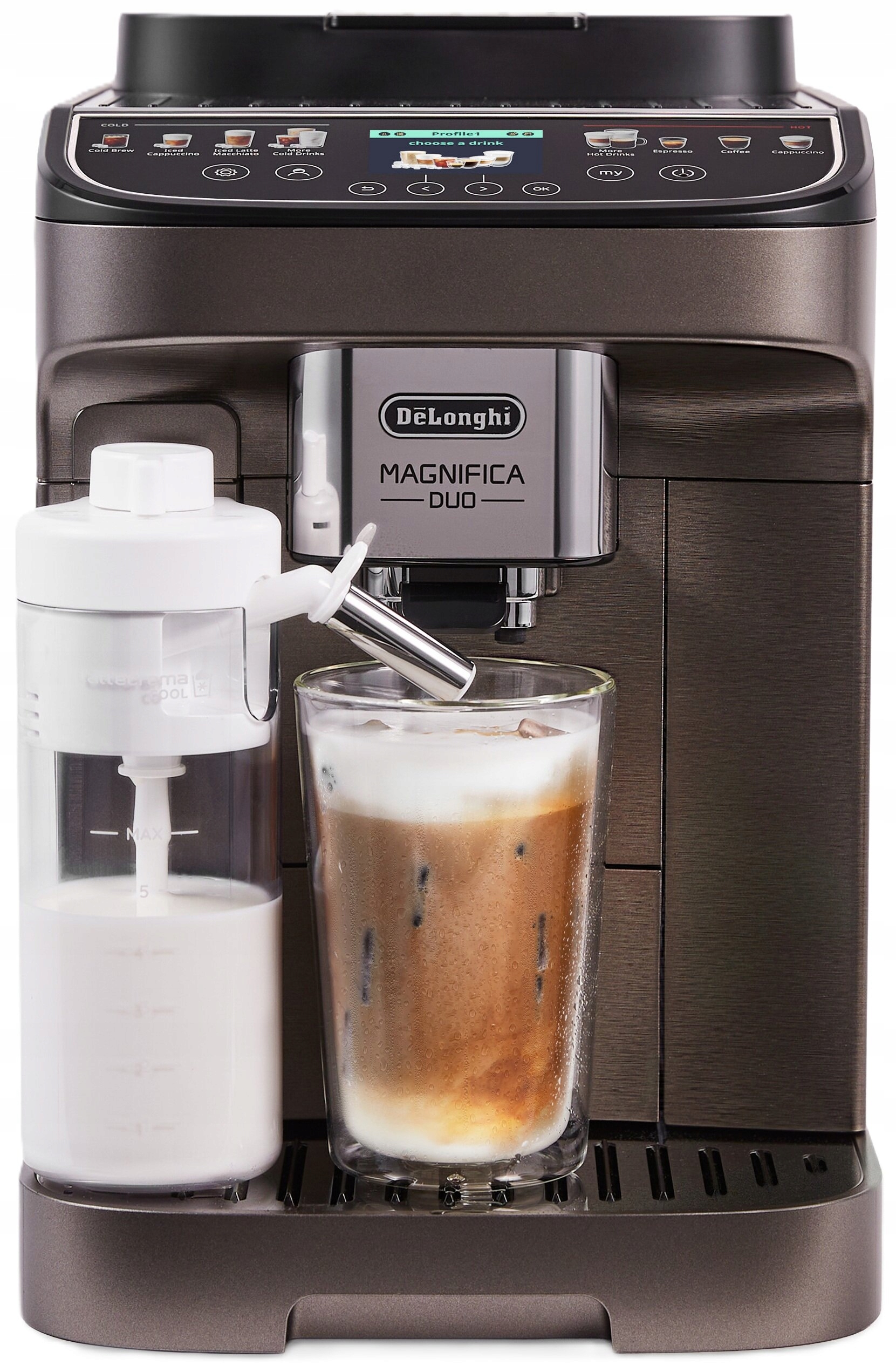 Ekspres Delonghi ECAM330.80.TXB 15 Bar 1450W Kawa Mleczna Na Zimno Capucino