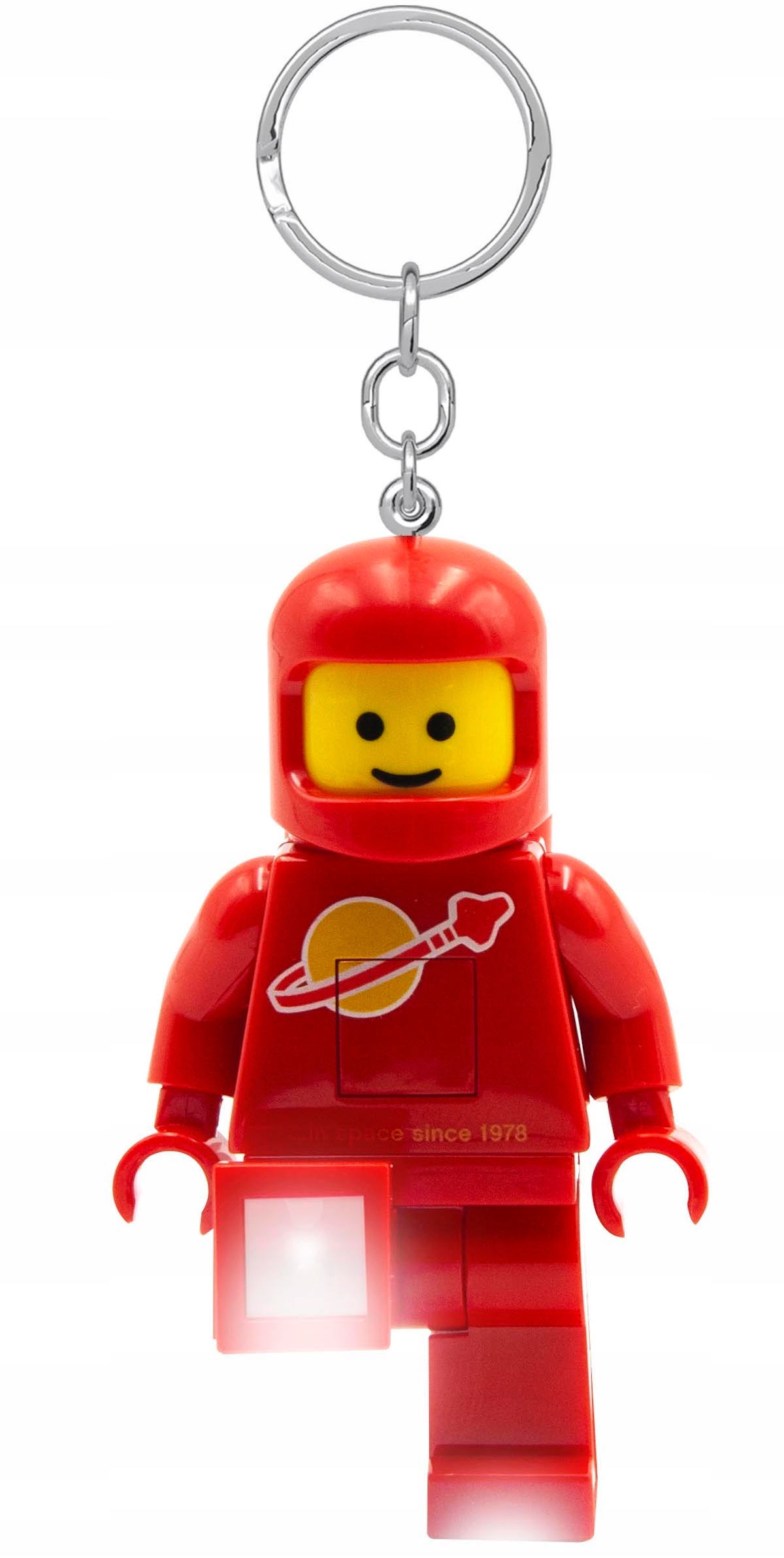 LEGO LATARKA BRELOK FIGURKA ASTRONAUTA SPACE CLASSIC RED 2xLED LGL-KE10HR Wiek dziecka 6 lat +