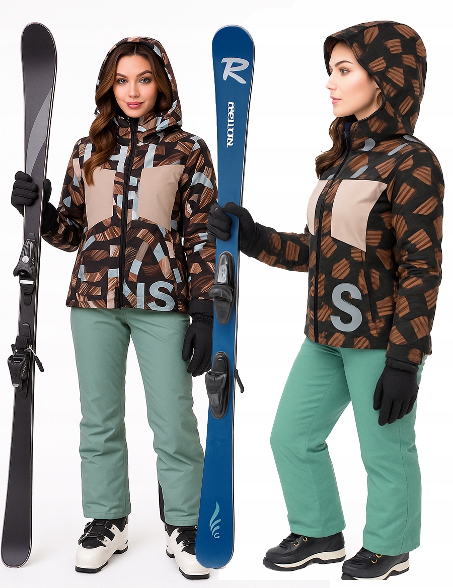 Damska Kurtka Narciarska Zimowa Snowboardowa Ocieplana Membrana Narty S