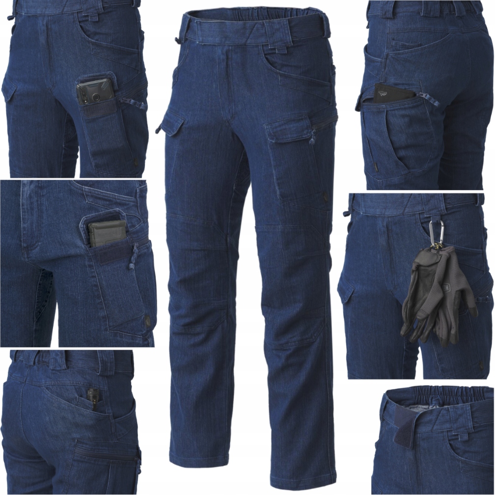 Kapsáče Džíny Utp Denim Stretch Marine Blue vel. XL Regular Helikon