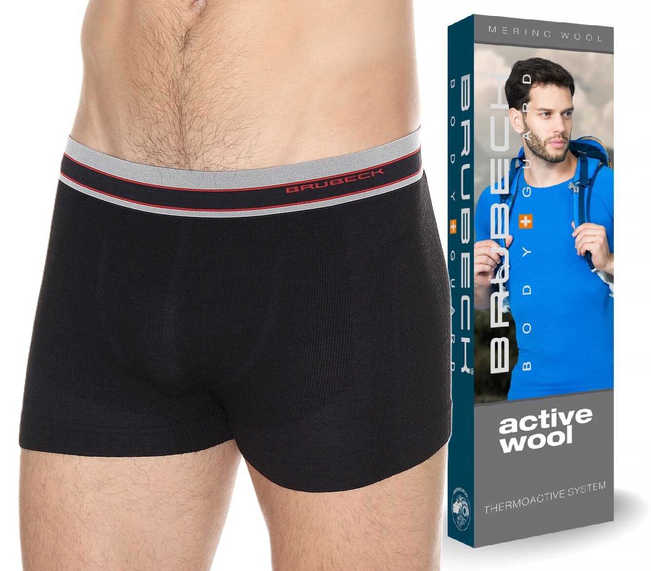 Brubeck turystyczne Lekkie majtki z Merynosa 2XL