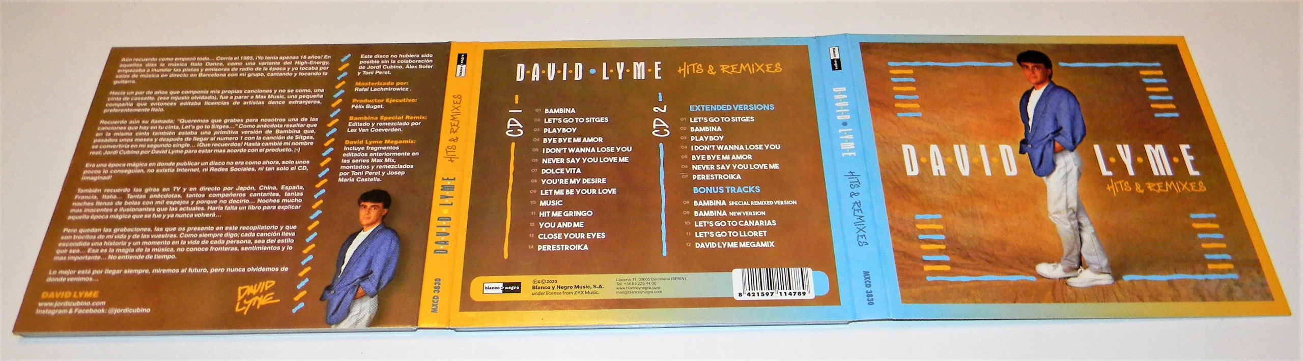 David Lyme - Hits + Remixes 2020 ALBUM 2CD Italo Rok wydania 2020