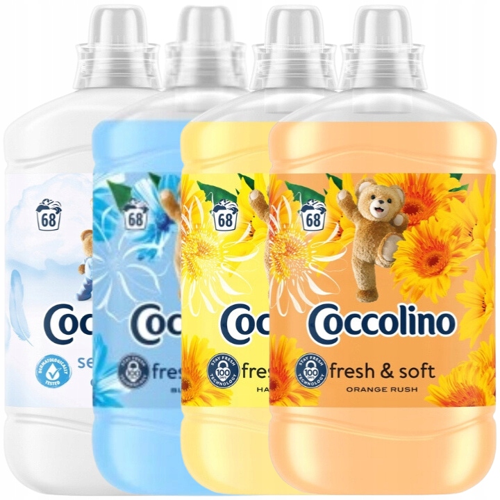 Levně Coccolino aviváž Fresh & Soft Mix 4x1,7L 272 praní