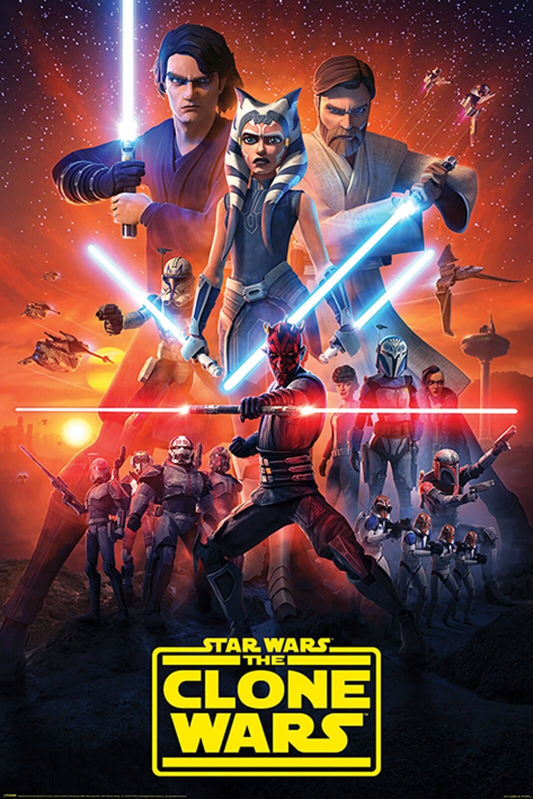 

Star Wars The Clone Wars plakat 61x91,5 cm