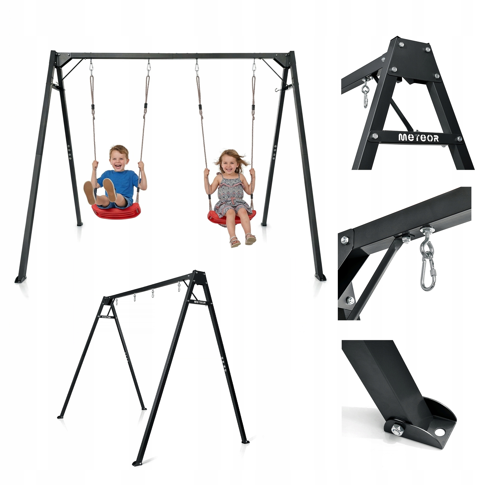 Rošt Na Záhradnú Hojdačku Sedadla Hamaka Dvojitý Oceľový Meteor do 200 kg