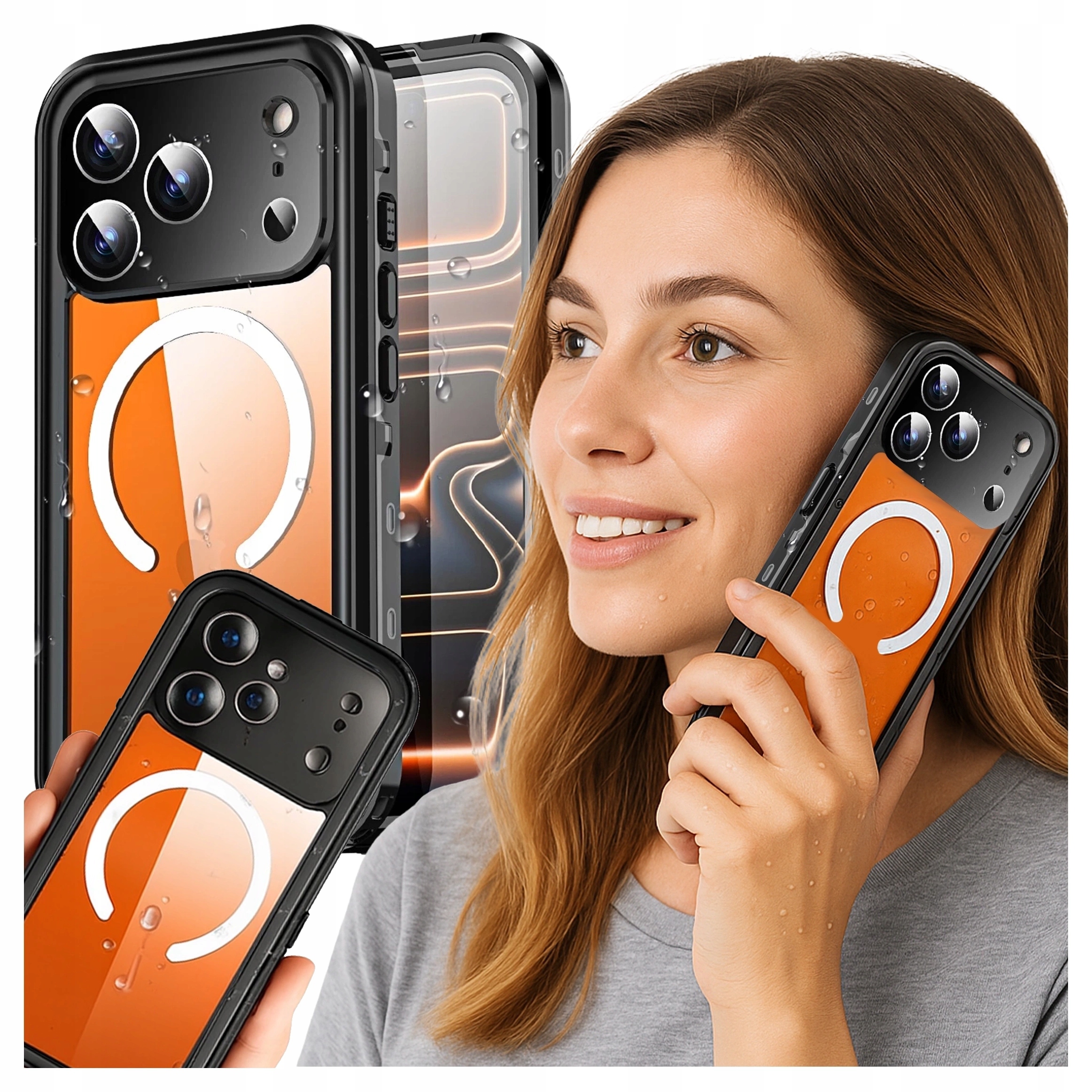 Pouzdro pro iPhone 17 Pro Max Pancéřové vodotěsné IP68 Kryt Armor Case