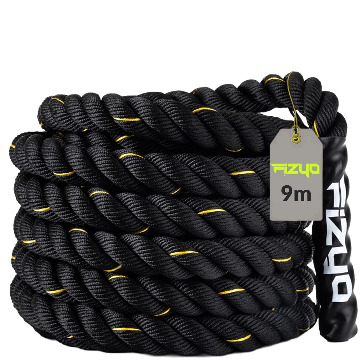 Posilovací Lano Pro Cvičení Battle Rope 9 M 6,6 Kg Crossfit Silové 3,8 CM
