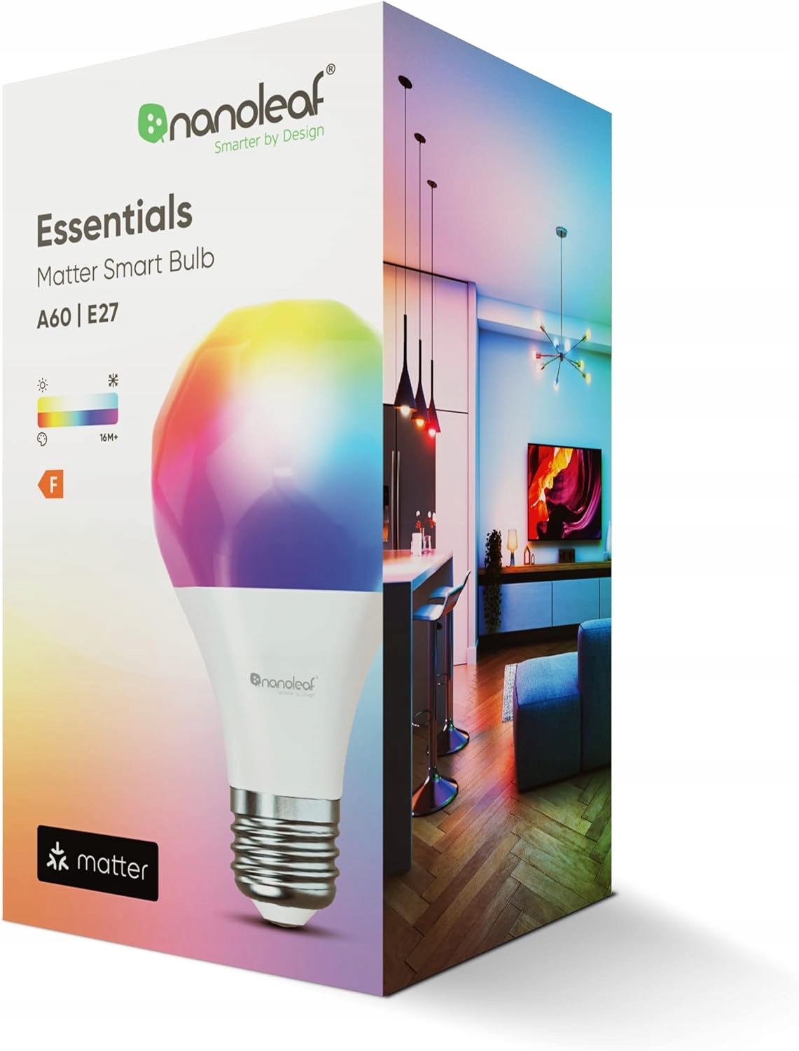 Nanoleaf Essentials Smart Bulbs żarówka RGB E27 Matter BT iOS Android Kod producenta NF080B02-1A19E