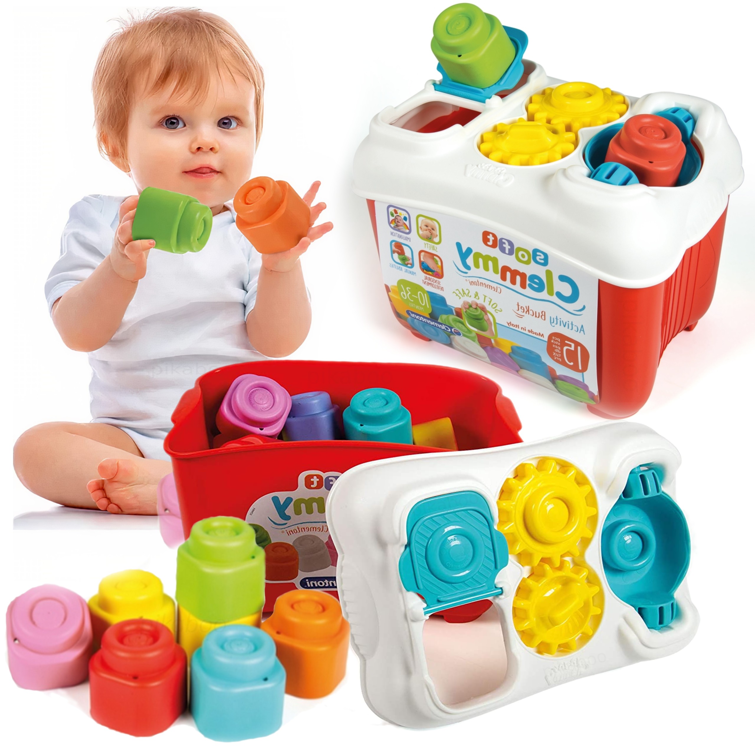 

Na Roczek Duże Klocki Gumowe Sensoryczne