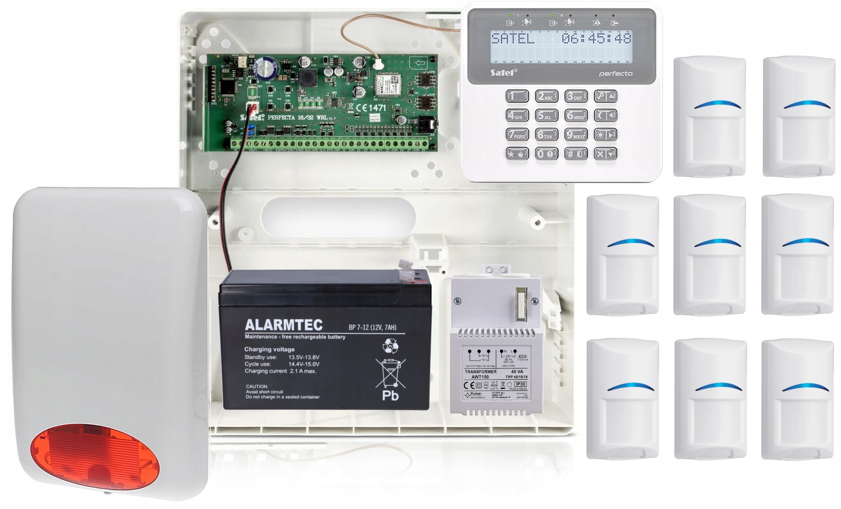 Sada Satel Perfecta Set-a 8PIR Bosch Klávesnica