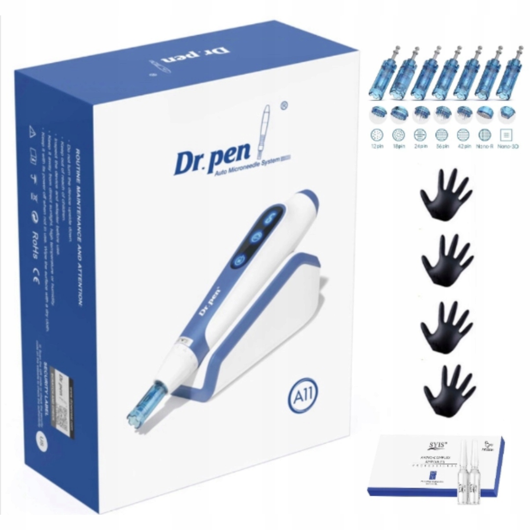 Dr Pen A11 9 ks kazet, 2 ks vitamínových ampulí Syis