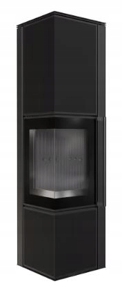 Kamna ocelový Tora/l 8 kW Ø 150 sintr Nero Assoluto černé obložení