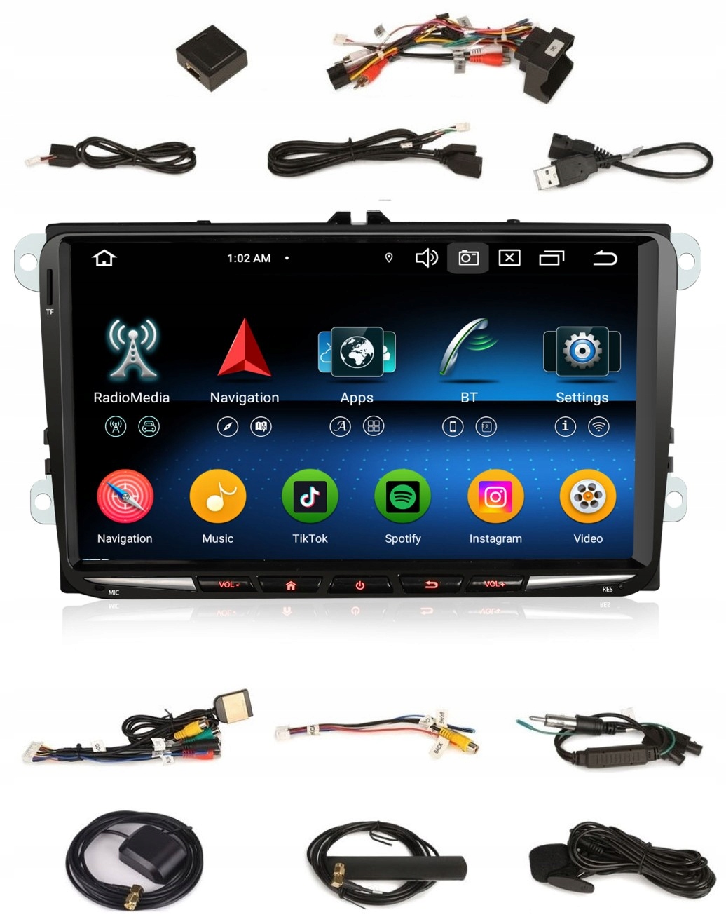 Rádio 2DIN Navigácia Android Seat Altea XL Toledo 3 III 4GB Dsp Carplay Lte
