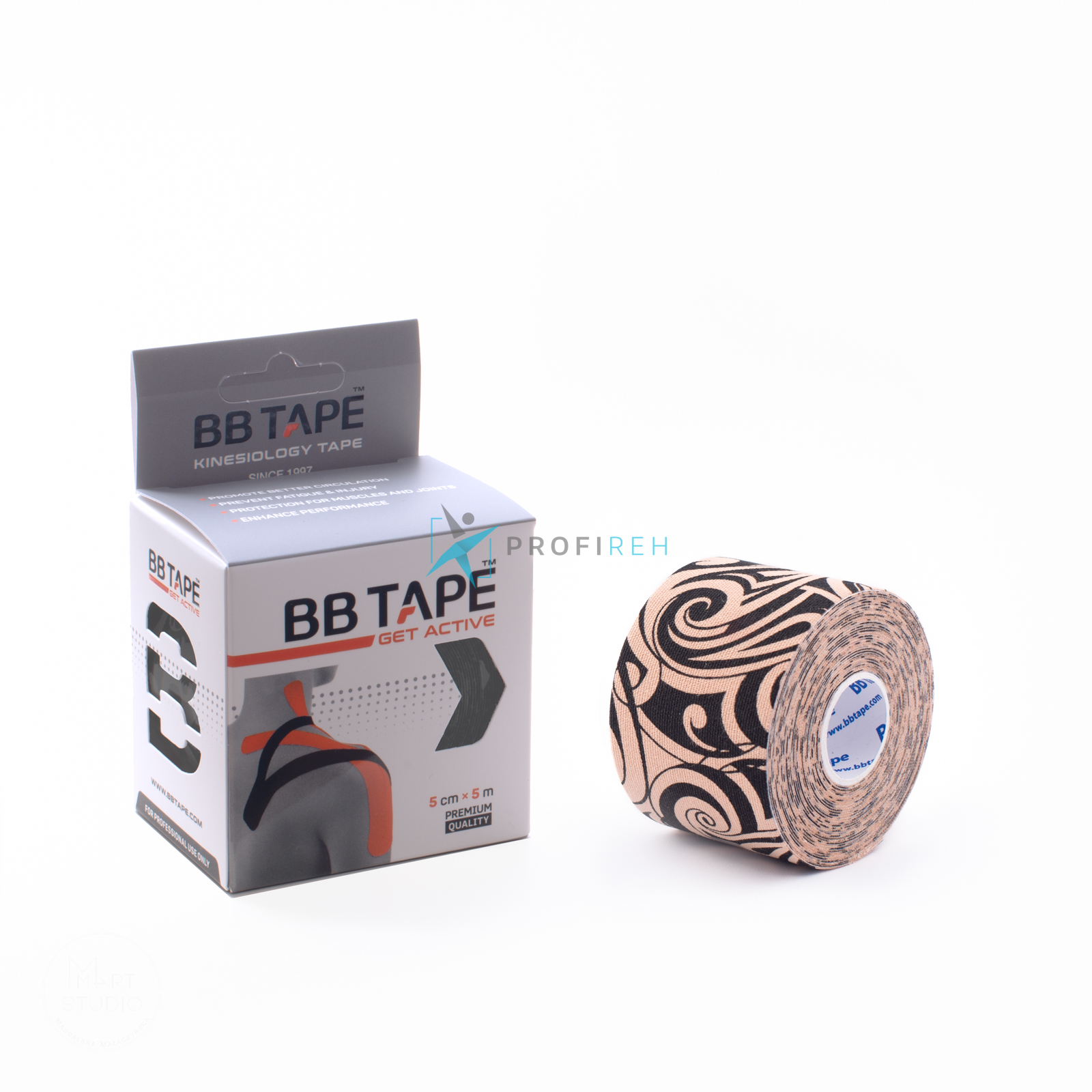 

Taśma tejp do kinesiotapingu Bb Tape 5cmx5m