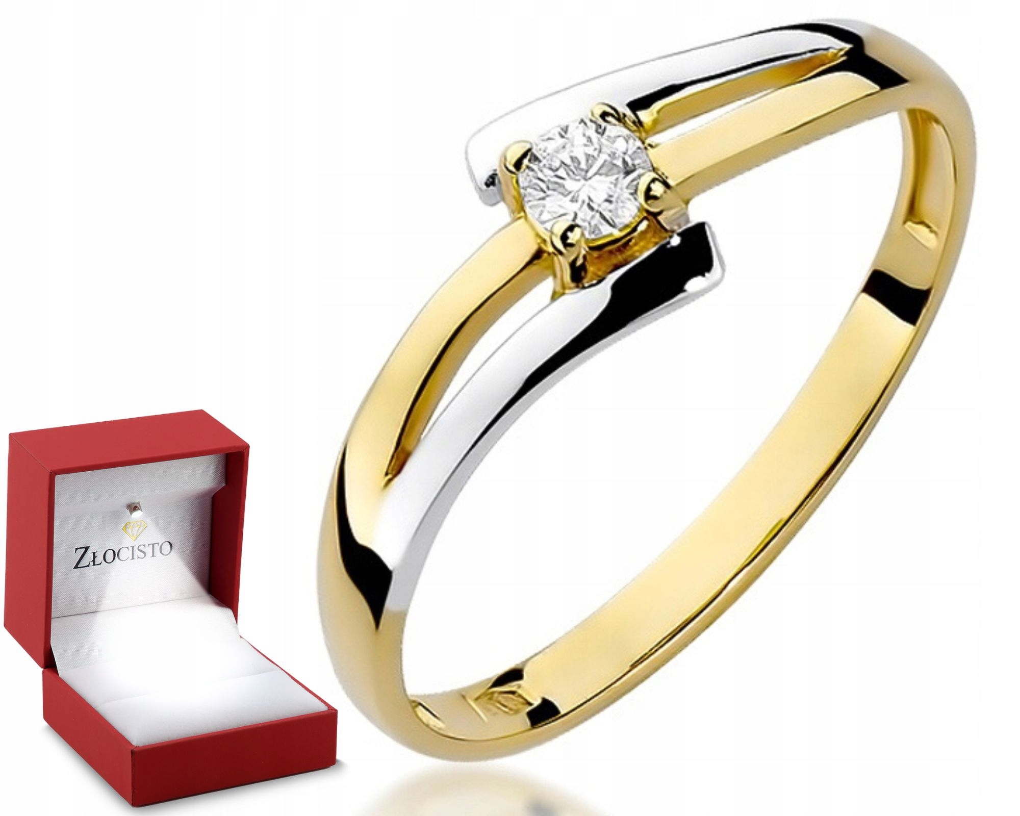 Zlatý Prstýnek S Briliantem 585 Gravírování Bonus