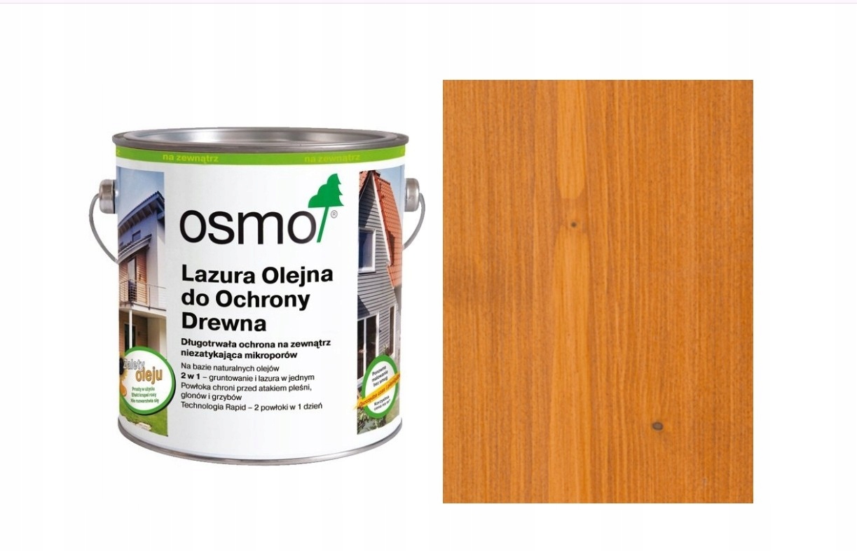 Lazura olejna do ochrony drewna Osmo 728 cedr 2,5 l
