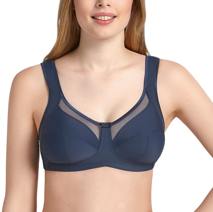 Pohodlná podprsenka měkká Podprsenka Bez Kostic Široká Ramínka Clara 85G