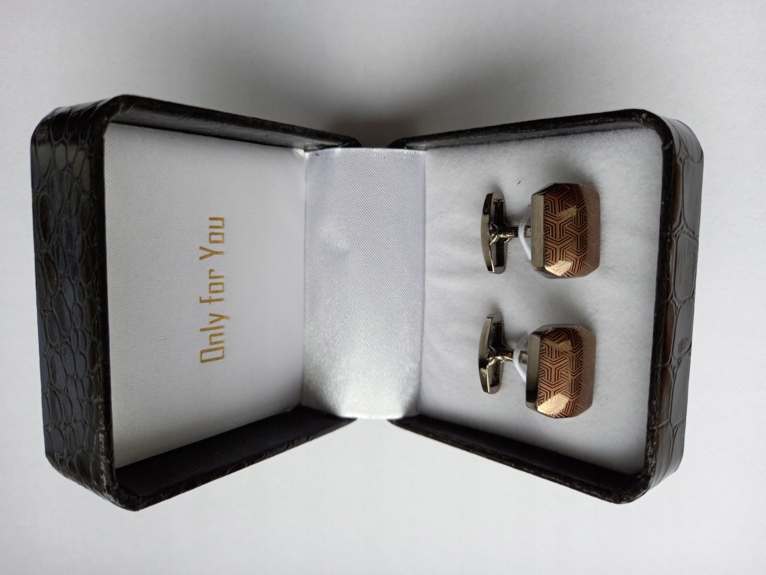 Titanové manžetové knoflíčky pro kávu I Love Coffee