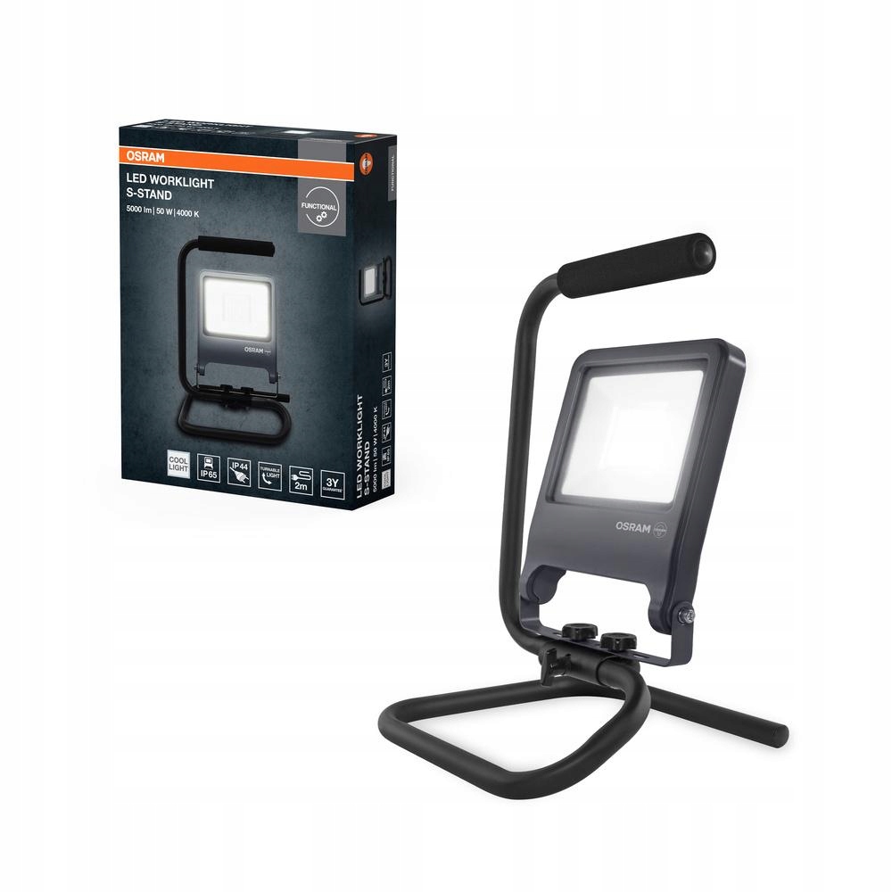 Led vonkajší reflektor 50W 4000K 4500lm sivý IP65 Worklights