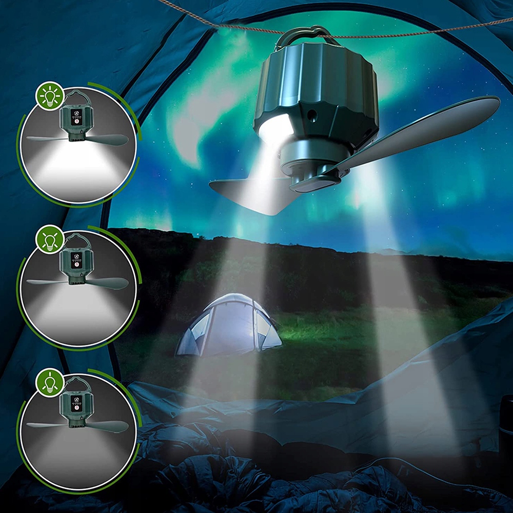 Wentylator Kempingowy Lampa Led Na Kemping+ Pilot Rodzaj akumulatorowa