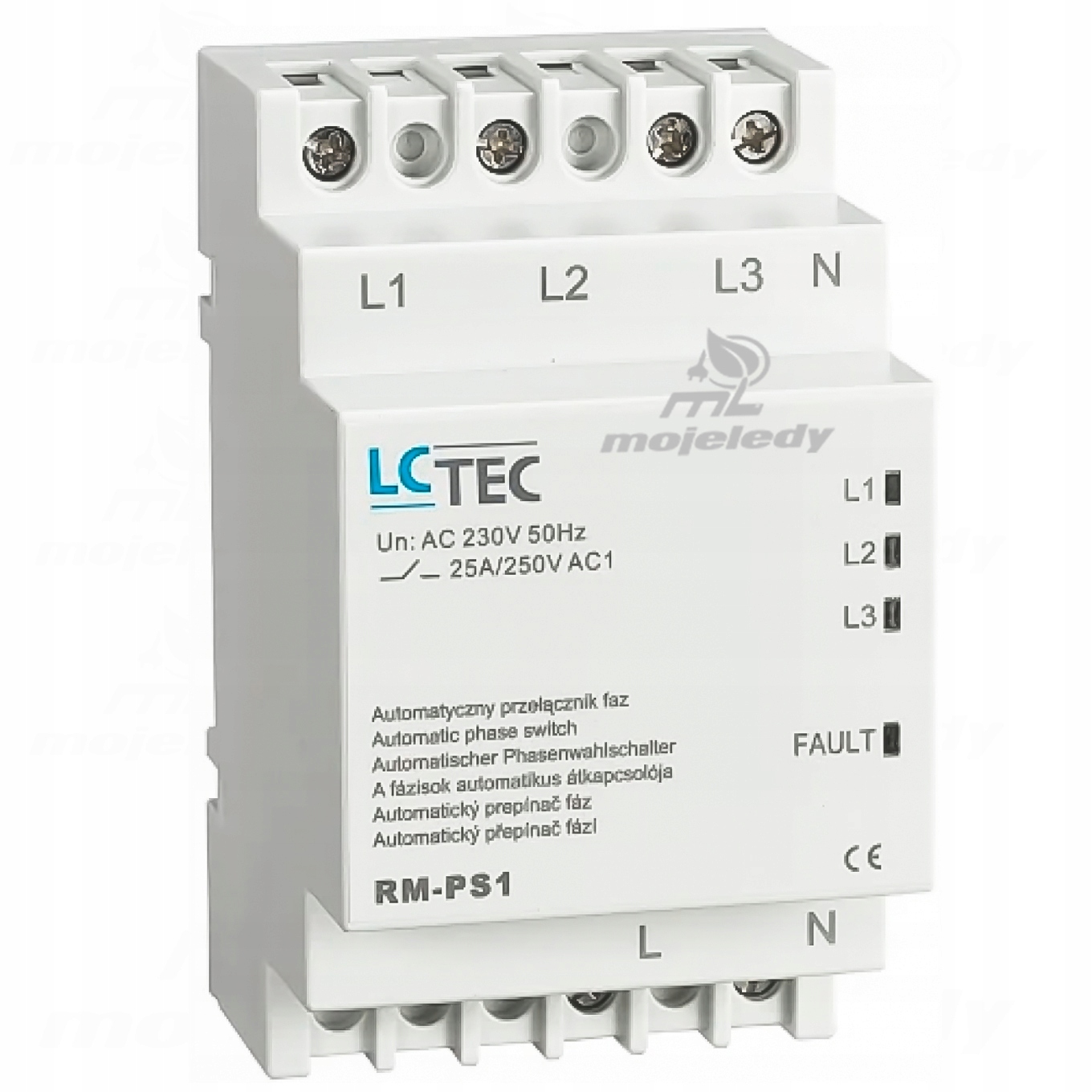 Automatický reléový spínač Faz 25A 3x230V