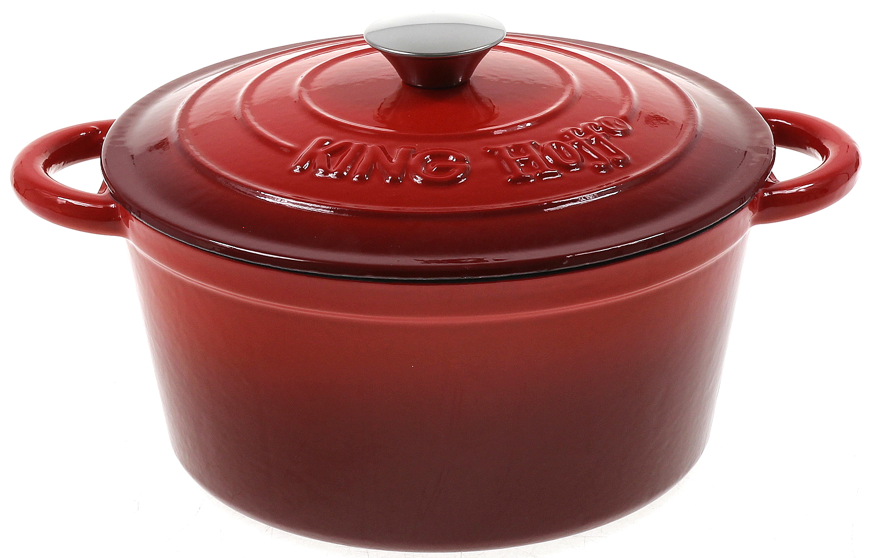 Garnek Żeliwny 24cm Kociołek Emalia Brytfanna Żeliwna 4 L King Hoff