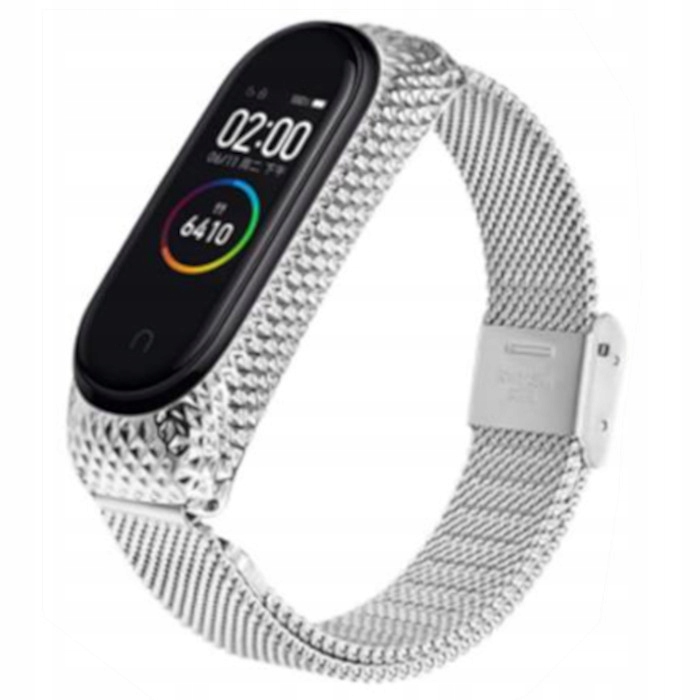 

Xiaomi MI BAND3 BAND4 bransoleta stal nierdzewna