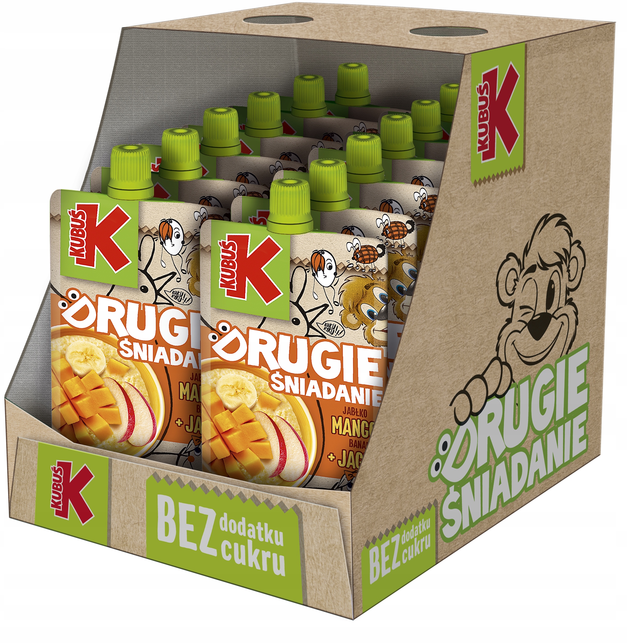 Mus Kubuś Drugie Śniadanie Mango kaszka 12 x 100g