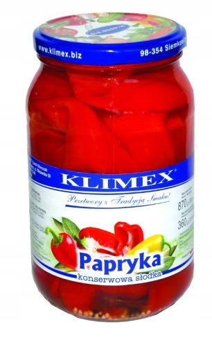 PD сладкий консервированный перец KLIMEX 700 г