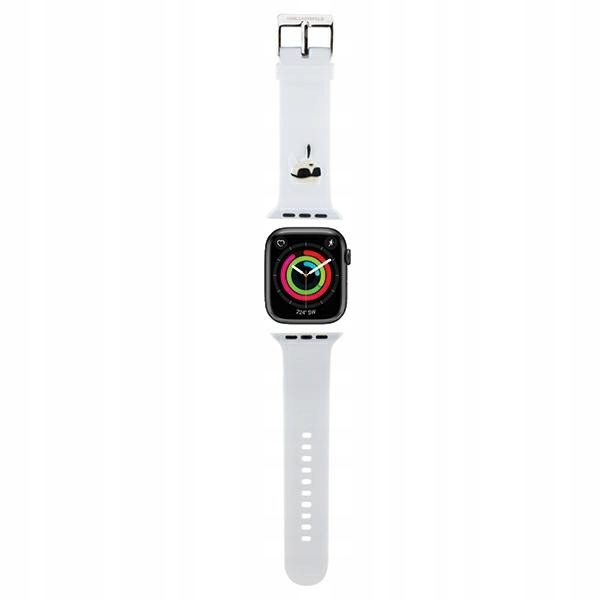 Řemínek pro Apple Watch 38mm Karl Lagerfeld 3D Rubber Bílý