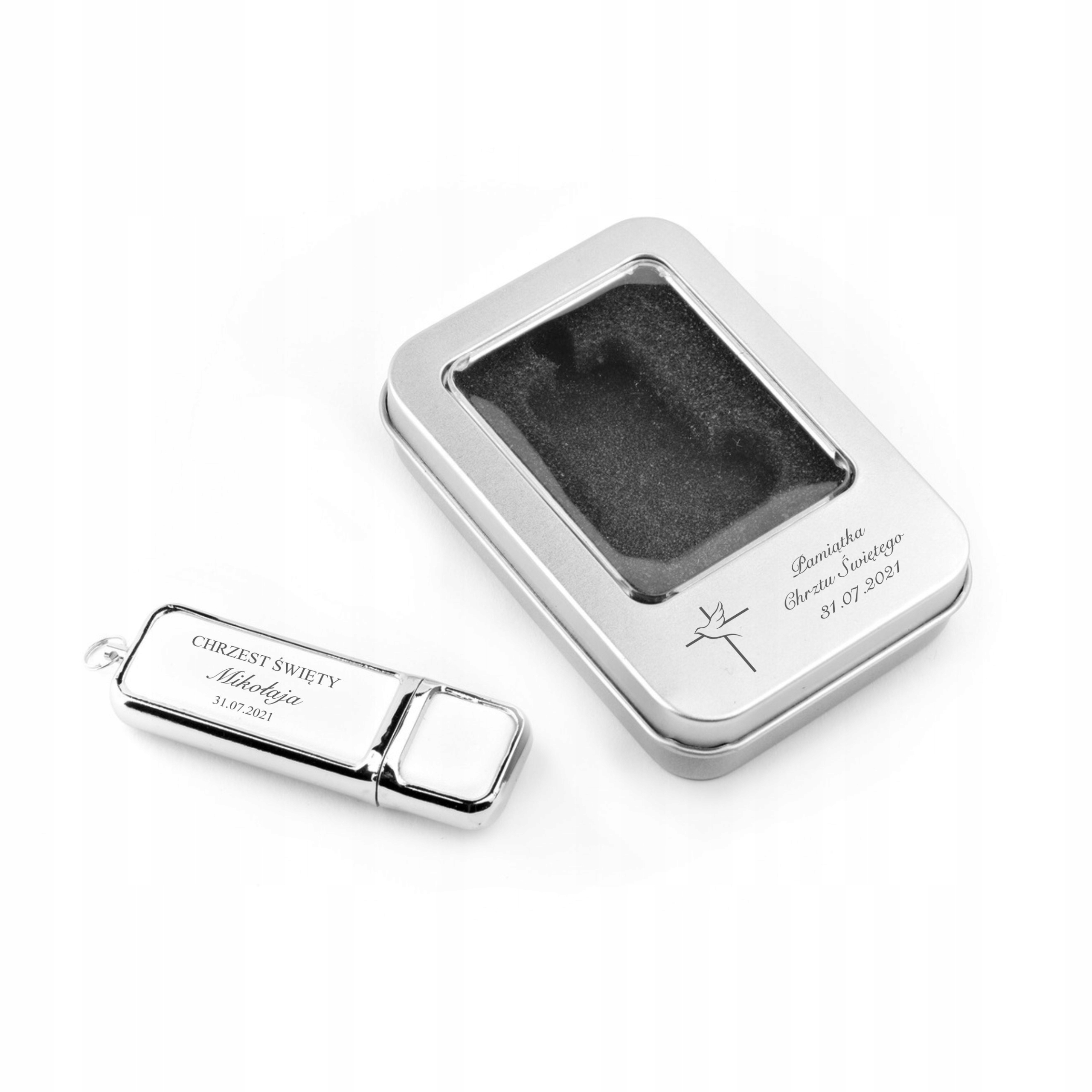 

Pendrive Skórzany 8 Gb 2.0 Box Grawer Chrzest