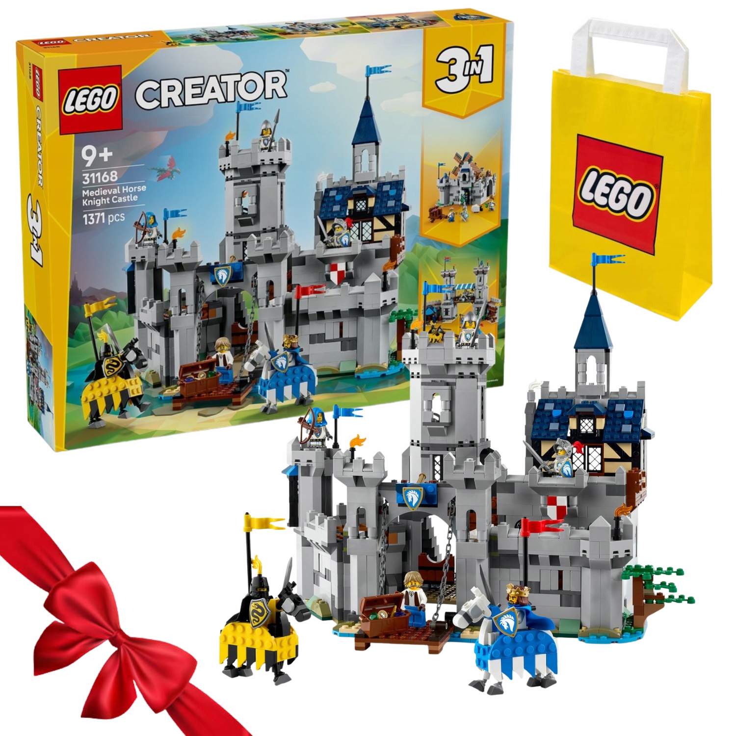 Zestaw Klocków Lego Creator 3 W 1 Zamek Średniowieczny 31168 1371 Elementów