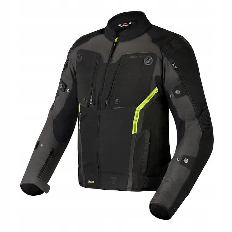 Textilná motocyklová bunda Rebelhorn Borg Black/dark fluo Darčeky