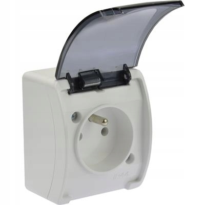 

Gniazdo Hermetyczn Pojedyncze Natynk IP44 Antracyt