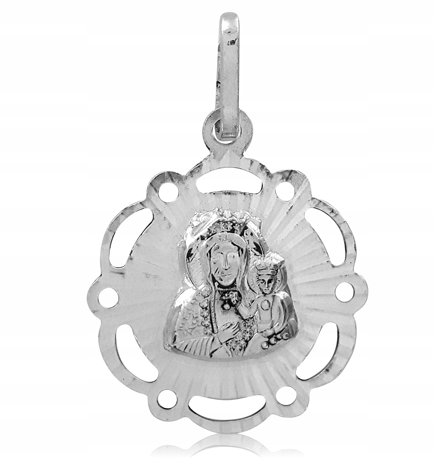 Medailon S Pannou Marií Čenstochovskou Stříbro Ryzost 925