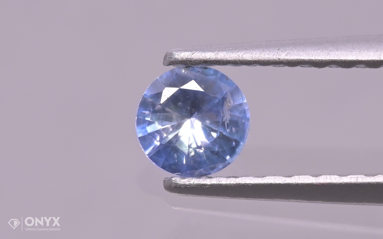 Fazetovaný safír kulatý fi 3,5 mm