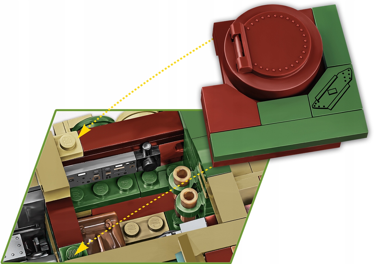 KLOCKI COBI 2576 CZOŁG STURMGESCHUTZ IV SD.KFZ.167 Marka Cobi