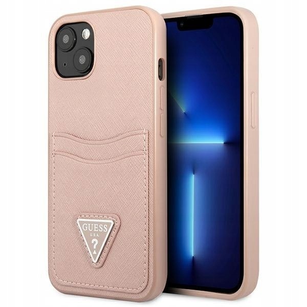 Guess GUHCP13SPSATPP iPhone 13 mini 5,4"różowy/pink hardcase SaffianoT