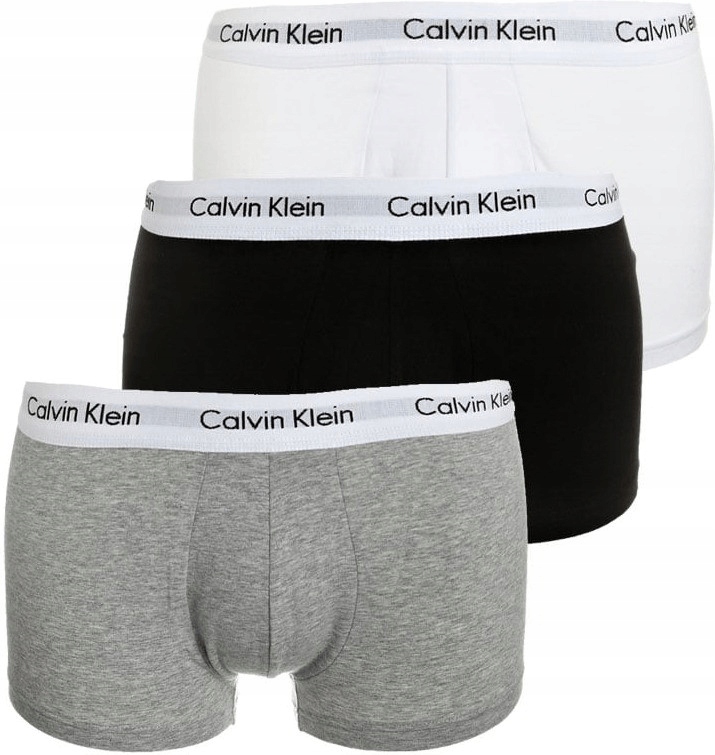 

Bokserki Calvin Klein 3-PACK Low Rise Trunks XL