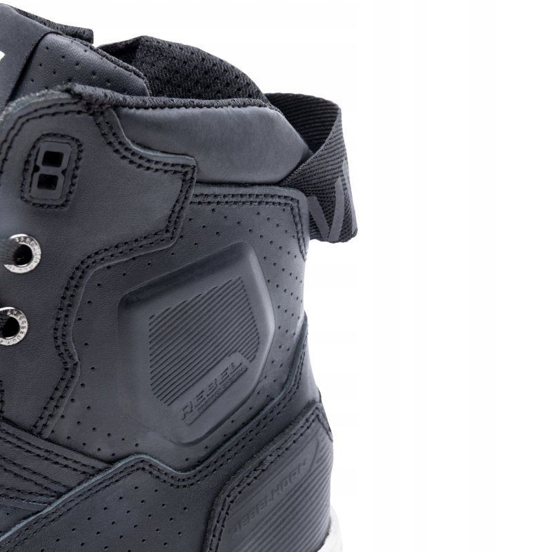 BUTY SKÓRZANE REBELHORN VANDAL BLACK/WHITE SOLE 42 Model RH-BOT-VANDAL