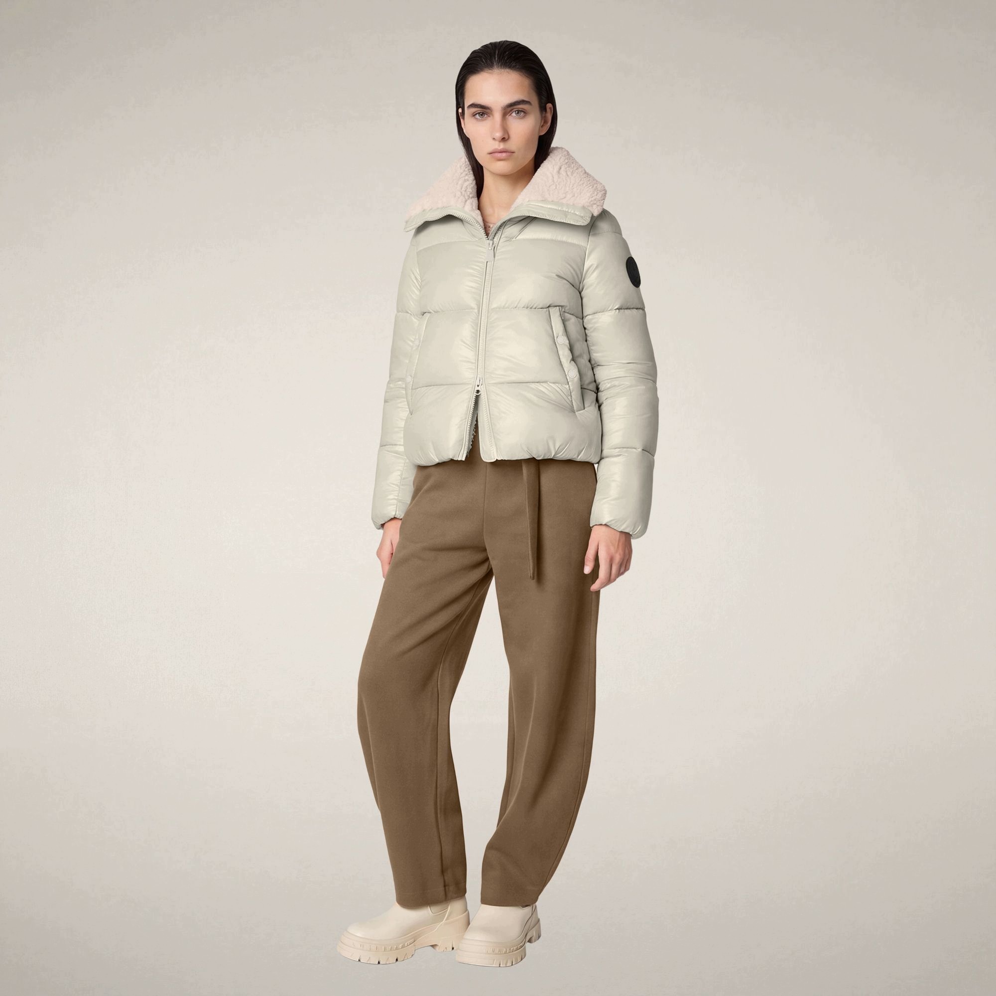 Zimní Bunda Save The Duck Moma Rainy Beige Xs