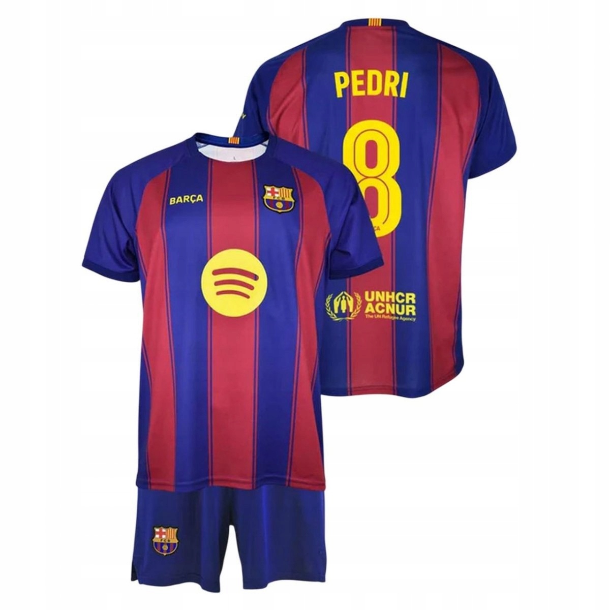 Fc Barcelona Pedri komplet koszulka spodenki junior box 2025/26 BC19EP 164